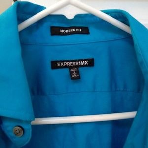 🦃  Mens Express teal button up
